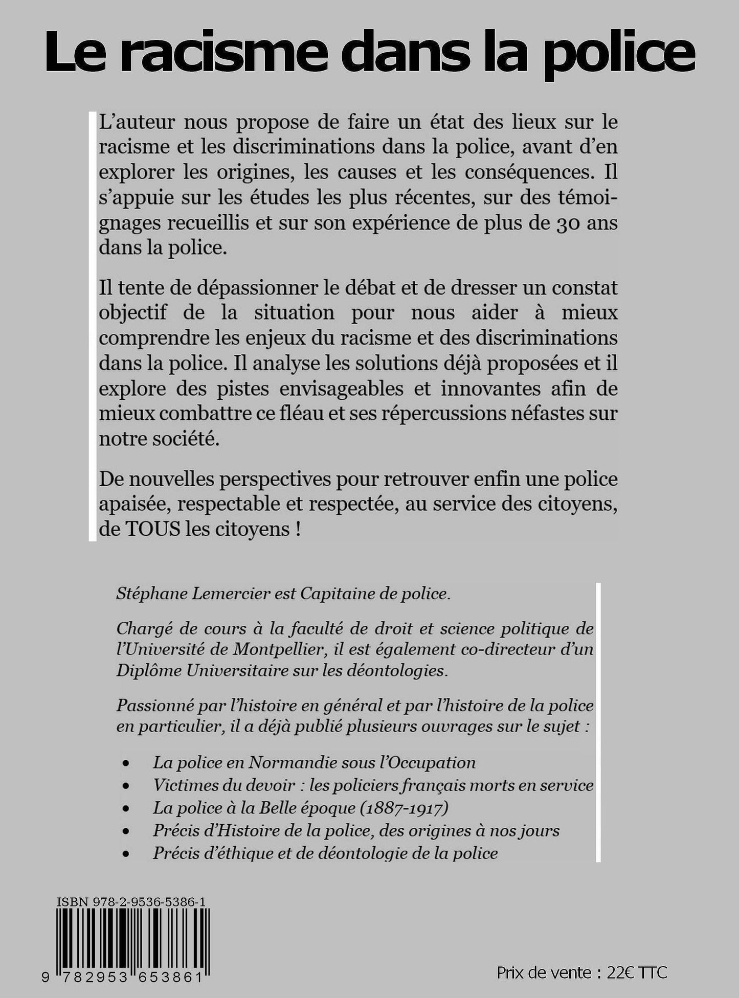 A LA UNE : Le racisme dans la police